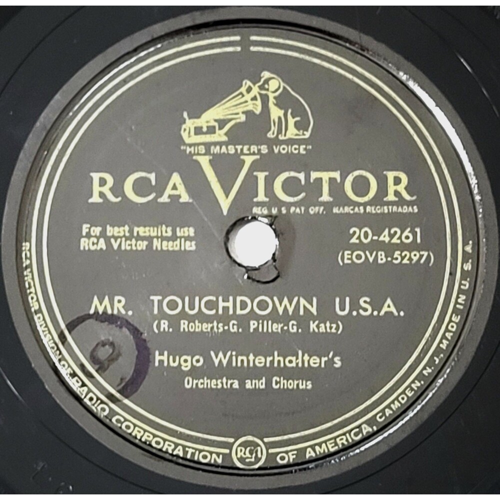 78 Pop HUGO WINTERHALTER Mr. Touchdown, U.S.A. / Red Leaves On The Campus Green